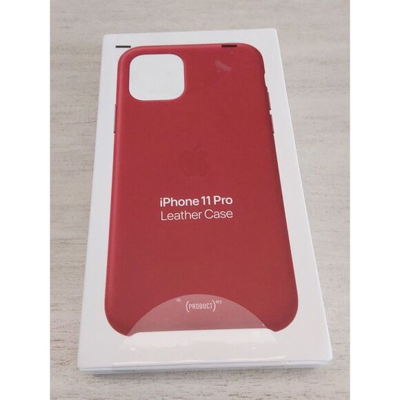 Apple iPhone 11 Pro Leather Case - Red  MWYF2ZM/A - Picture 4 of 8